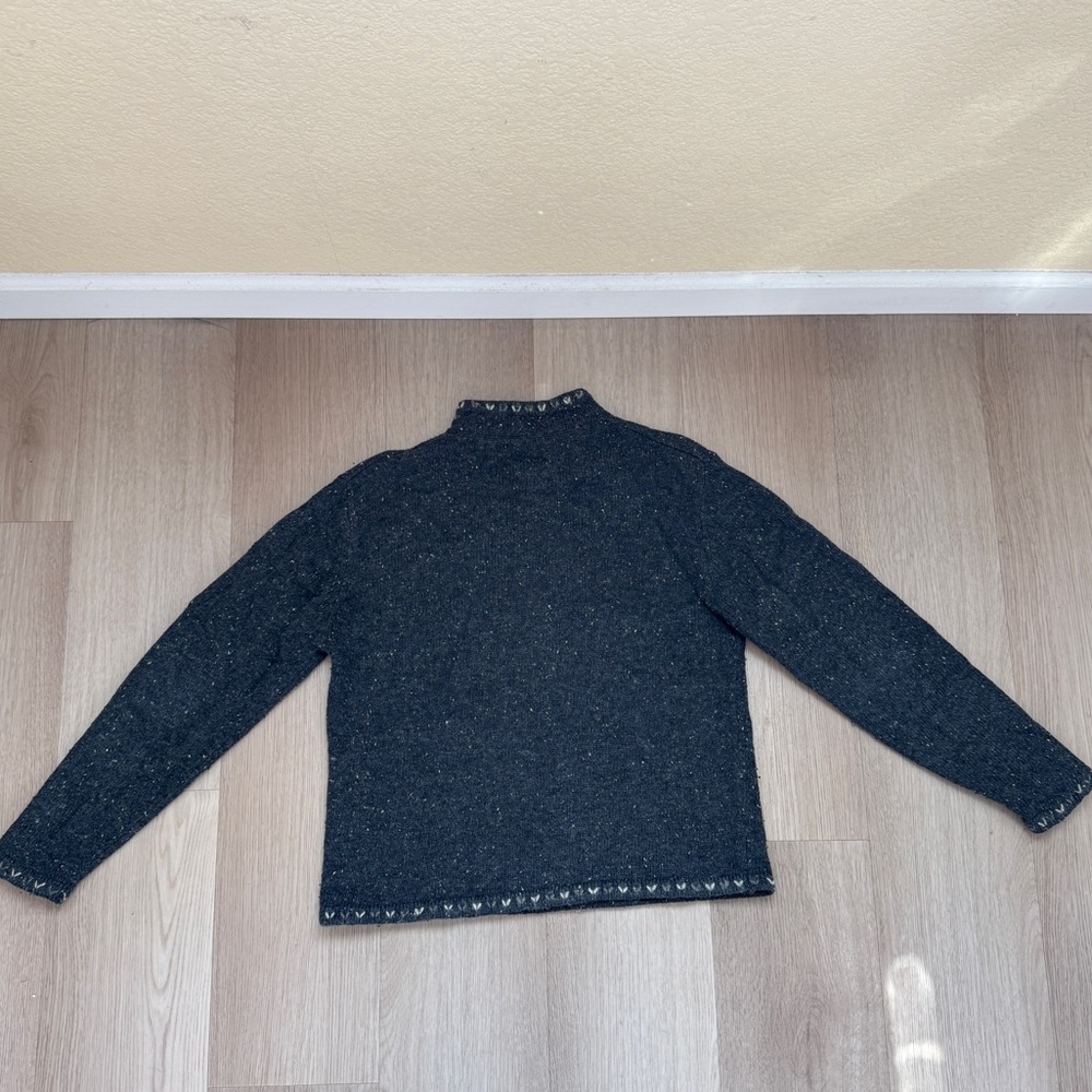 Woolrich Grey Quarter Zip Sweater - Picture 2 of 4